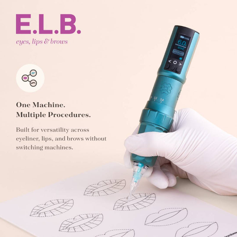 Microbeau Blush Pink E.L.B Adjustable Stroke Pen Machine