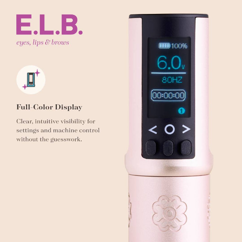 Microbeau Blush Pink E.L.B Adjustable Stroke Pen Machine