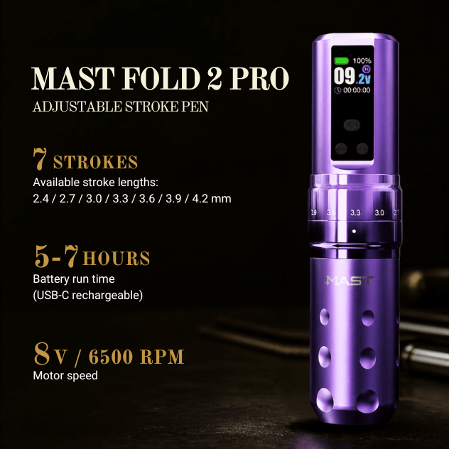 Mast Purple Fold 2 Pro Adjustable Stroke Pen