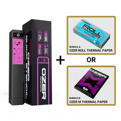 Ozer Quick Stencil Printer + Thermal Paper Bundle
