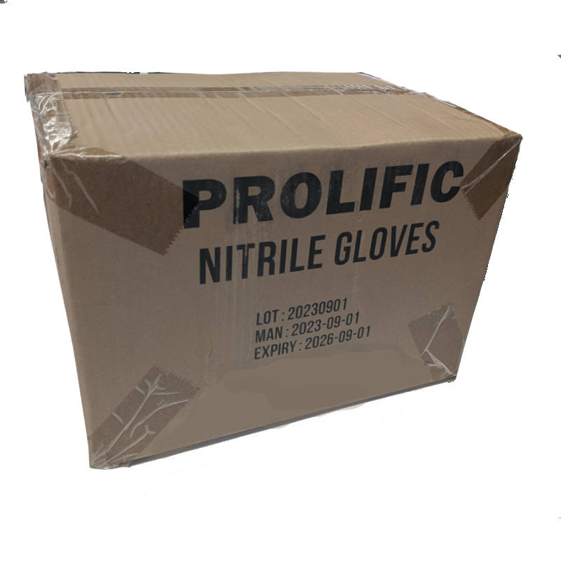 Prolific Black Nitrile Glove Carton