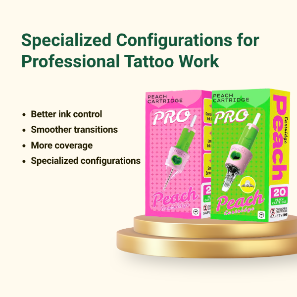 Peach Pro 1 Round Liner Cartridges