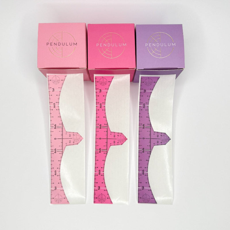 Pendulum Eyebrow Sticker Ruler