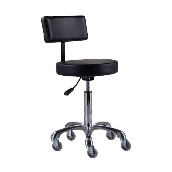SFA Black Hobart Stool With Back