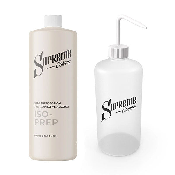 Supreme Creme Iso Prep plus Eco Wash Bottle 500ml Bundle