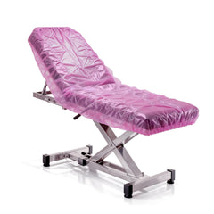 Pink Disposable CPE Fitted Bed Sheet/Protectors