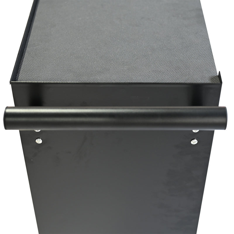 Five Drawer Black Workstation