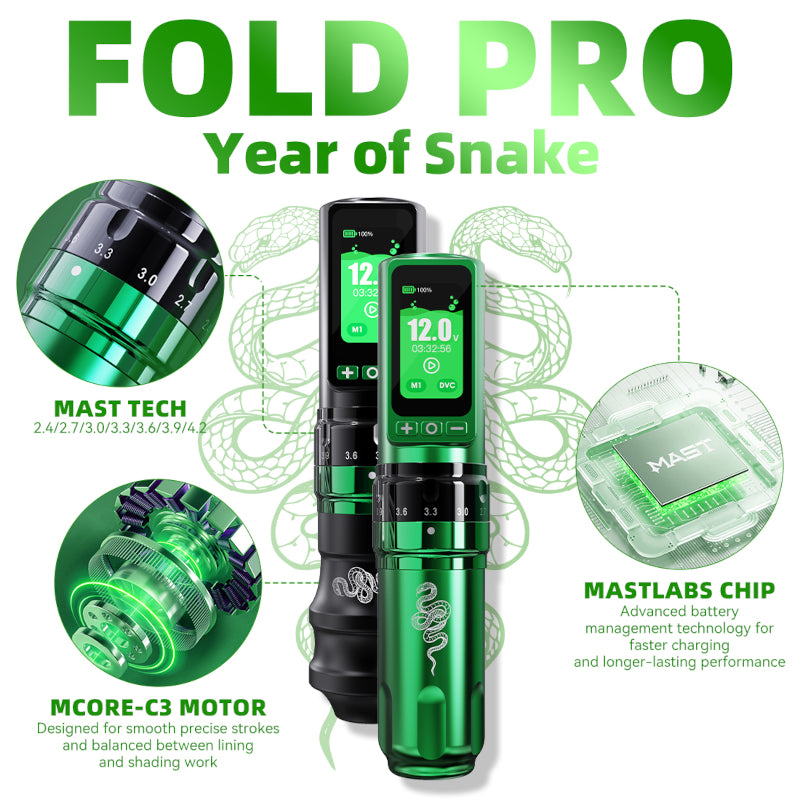 Mast Year of the Snake Fold Pro Wireless Pen Machine