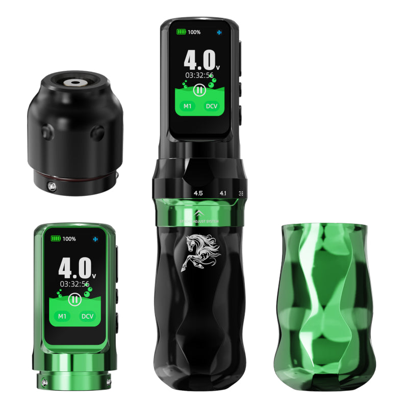 Mast Year of the Horse Green Fold Pro Wireless Pen Machine
