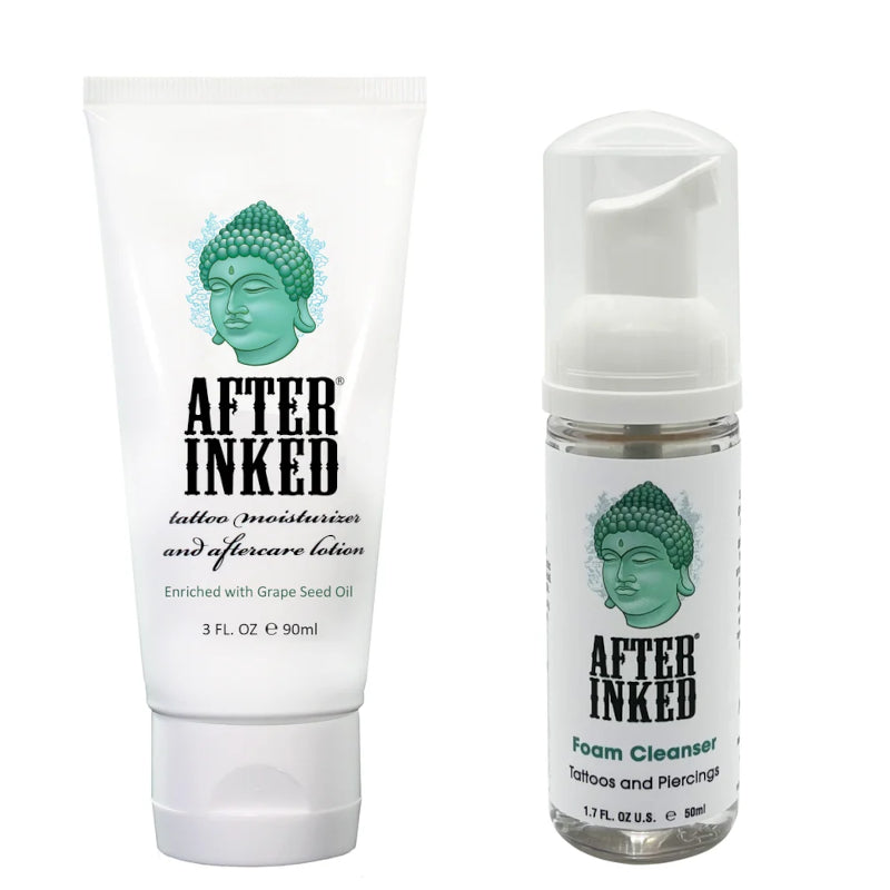 After Inked Tattoo Lotion and Foam Wash Aftercare Bundle