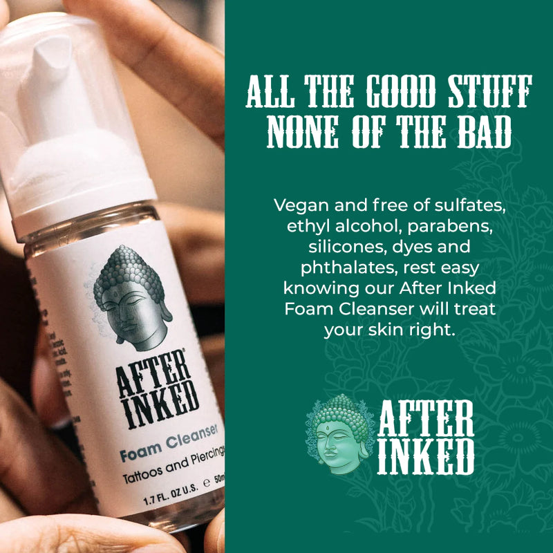 After Inked Tattoo Lotion and Foam Wash Aftercare Bundle
