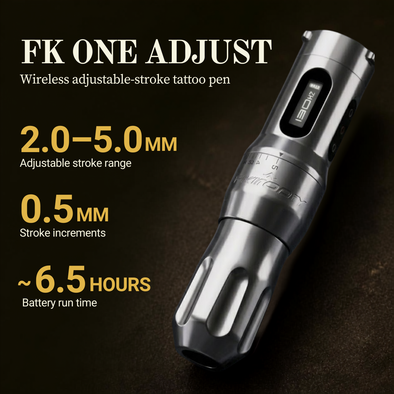 Fk Irons Gunmetal One Adjust Wireless Tattoo Machine