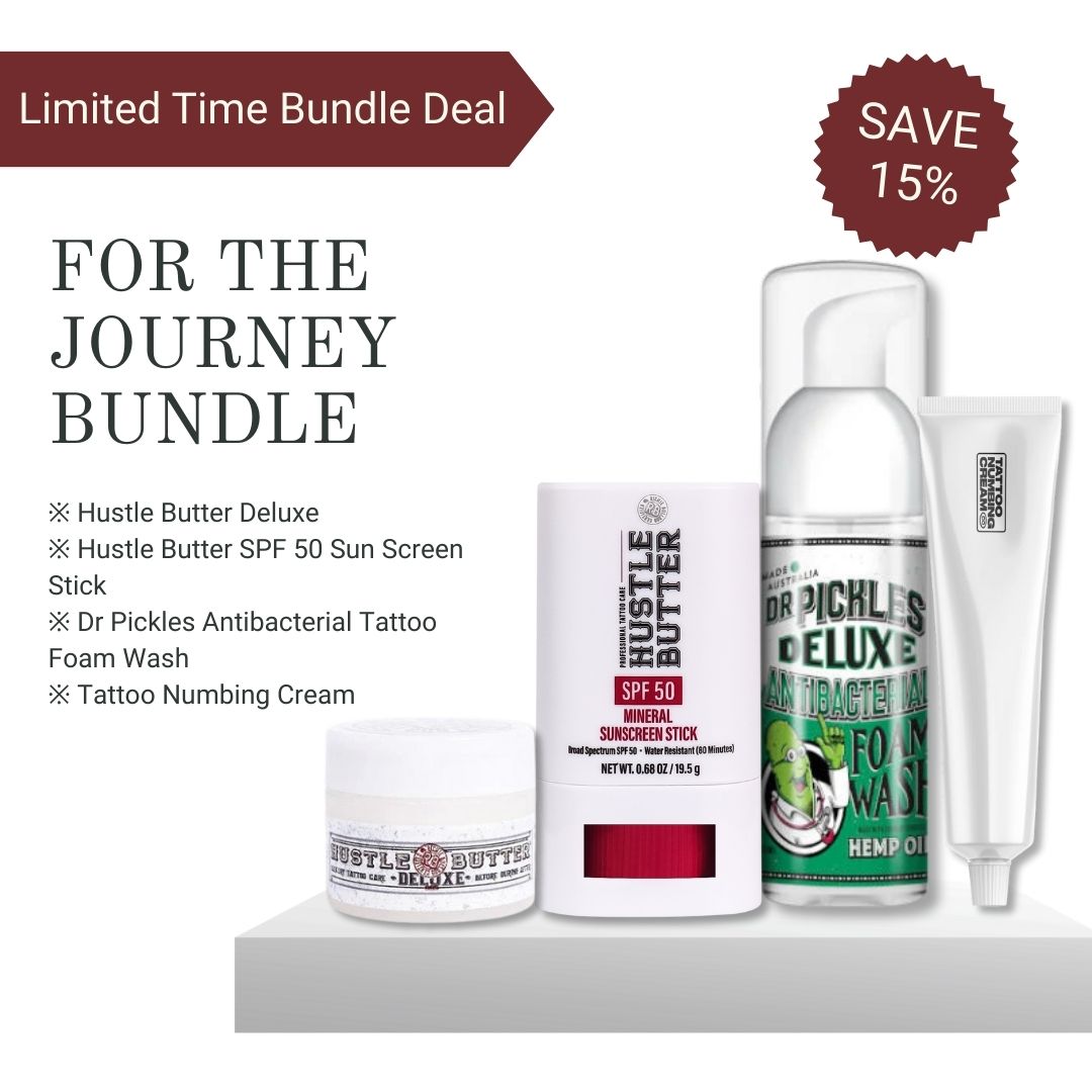 1oz Hustle Butter/50ml Dr Pickles Foam Wash/10g Numbing Cream/SPF50 Stick