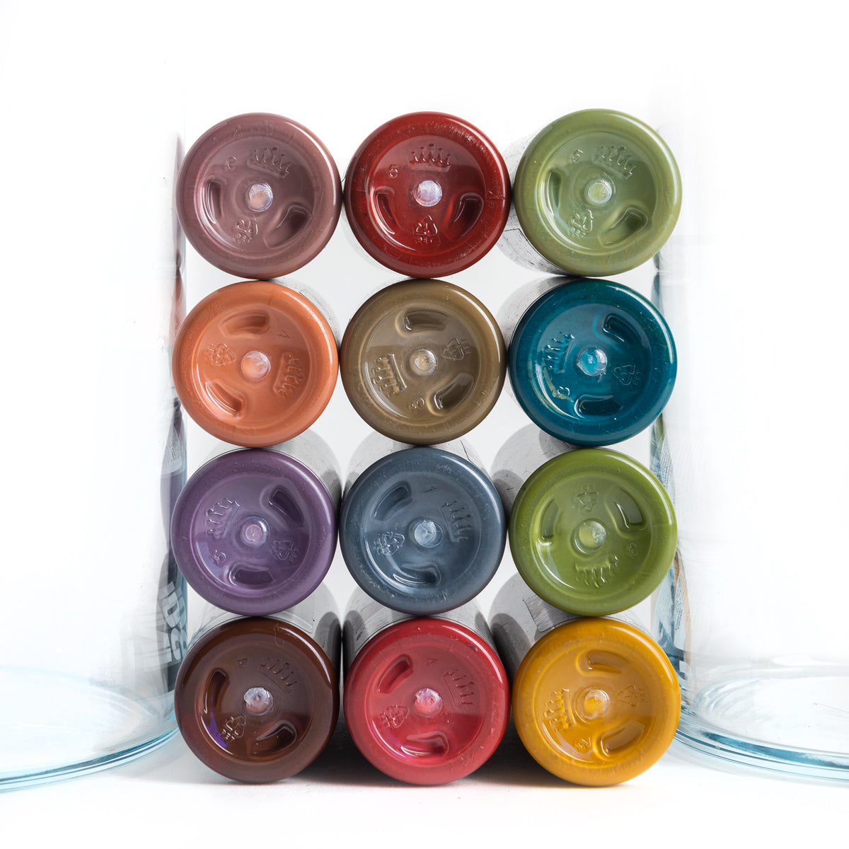Solid Ink 12 Bottle Opaque Earth Ink Set 1oz