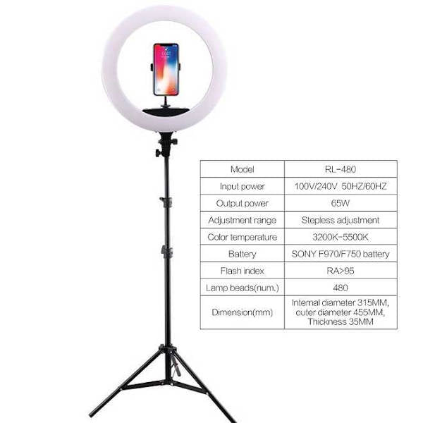 Emalla 18inch LED Ring Light