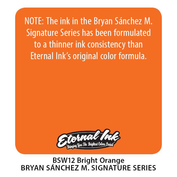 Eternal - Bryan Sanchez Bright Orange Watercolour