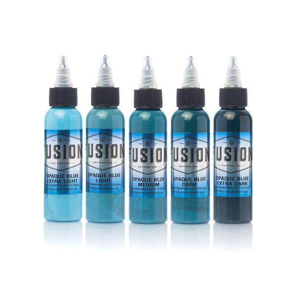 Fusion - Opaque Blue Set 5 Bottle