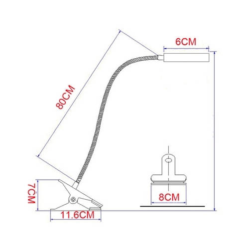 LED Gooseneck Clamp Lamp