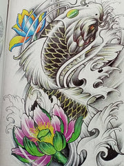 Tattoo Koi Flash Book