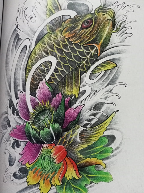 Tattoo Koi Flash Book