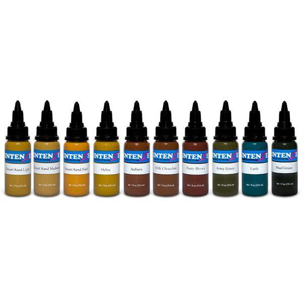 Intenze 10 Colour Earth Tones Set