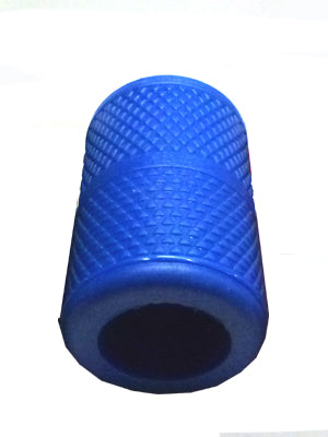 Knurled Silcone Grip Sleeve 3/4inch Blue