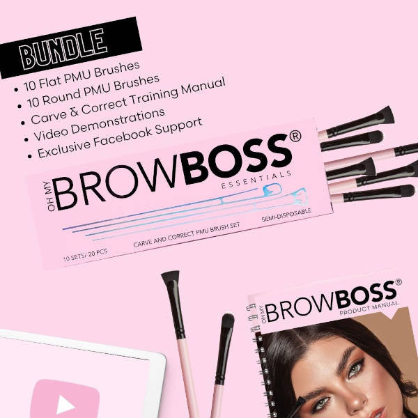 OHMYBROW BOSS Carve & Correct Brush Bundle