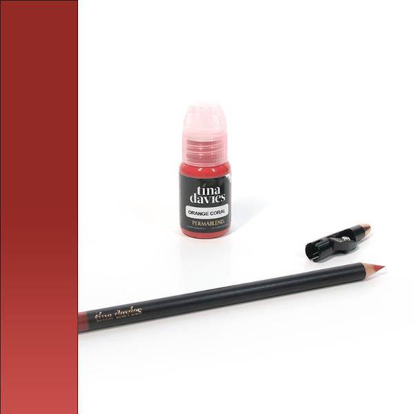 Perma Blend - Tina Davies Lip Duo Orange Coral with Pencil