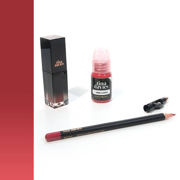 Perma Blend Tina Davies Lip Trio Pink Coral Pigment
