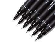 Precision Artist Black Drawing Pens - Set of 6