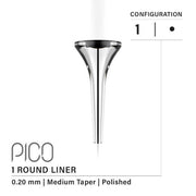 Vertix Pico - 1 Round Liner Medium Taper