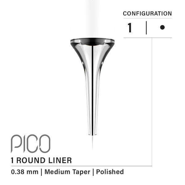 Vertix Pico - 1 Round Liner Medium Taper