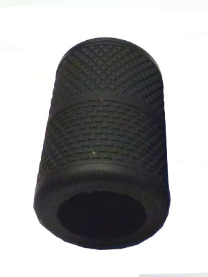 Knurled Silcone Grip Sleeve 1inch Black